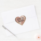 Gepersonaliseerd ontwerp Roos Gold Hart Sticker (Envelop)
