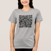 Gepersonaliseerd ontwerp Uw eigen aangepaste QR-co Tri-Blend Shirt (Voorkant)
