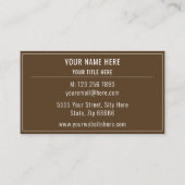 Gepersonaliseerd ontwerp uw eigen kleuren Visiteka Visitekaartje (Voorkant)