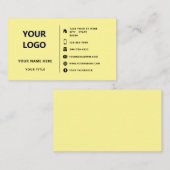 Gepersonaliseerd ontwerp uw eigen Visitekaartje (Voorkant / Achterkant)