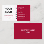 Gepersonaliseerd ontwerp uw eigen Visitekaartje (Voorkant / Achterkant)