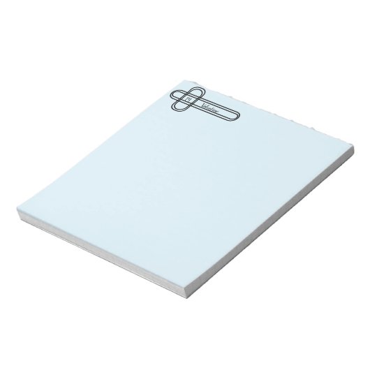 Gepersonaliseerd ontwerp van afgeronde vierkanten notitieblok (Linkerzijde)