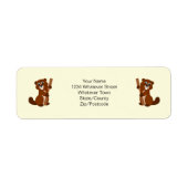 Gepersonaliseerd ontwerp van Beaver Etiket (Voorkant)