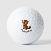 Gepersonaliseerd ontwerp van Beaver Golfballen (Voorkant)