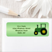 Gepersonaliseerd ontwerp van de groene trekker etiket (Insitu)