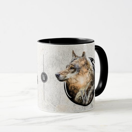 Gepersonaliseerd ontwerp van de woud. mok (Voorkant rechts)