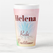  gepersonaliseerd ontwerp van Reiki Practitioner Latte Mok (Voorkant)