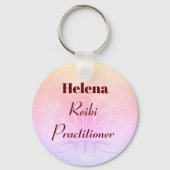  gepersonaliseerd ontwerp van Reiki Practitioner Sleutelhanger (Voorkant)
