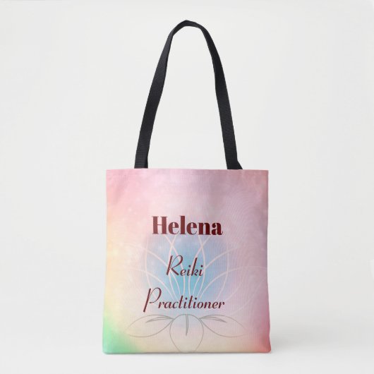 gepersonaliseerd ontwerp van Reiki Practitioner Tote Bag (Voorkant)