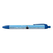 Gepersonaliseerd ontwerp van uw eigen aangepaste f blauwe inkt pen (Bovenkant)