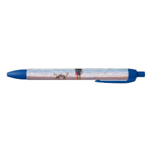 Gepersonaliseerd ontwerp van uw eigen aangepaste f blauwe inkt pen