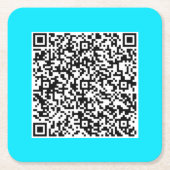 Gepersonaliseerd ontwerp van uw eigen QR-code papi Kartonnen Onderzetters (Voorkant)
