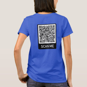 Gepersonaliseerd ontwerp van uw eigen QR-code T-sh T-shirt