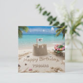 Gepersonaliseerd ontwerp voor de verjaardag aan he kaart (Staand voorkant)