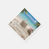 Gepersonaliseerd ontwerp voor de verjaardag aan he servet (Hoek)