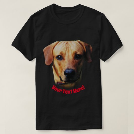 Gepersonaliseerd ontwerp Zwart T-shirt op maat (Design voorkant)