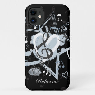 Gepersonaliseerd ontwerperpatroon van Musical Star iPhone 11 Hoesje