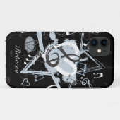 Gepersonaliseerd ontwerperpatroon van Musical Star Case-Mate iPhone Case (Achterkant (horizontaal))
