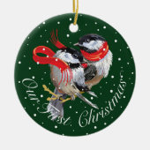 Gepersonaliseerd Onze 1e Kerstmis Keramisch Ornament (Voorkant)