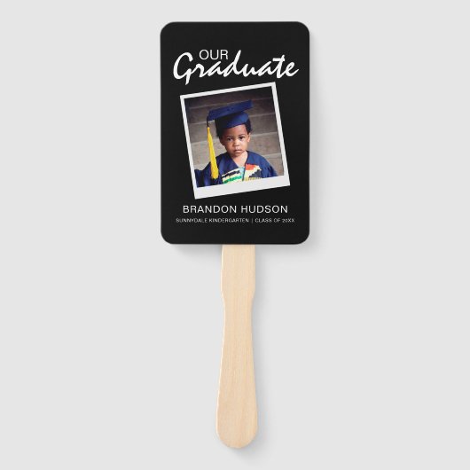 Gepersonaliseerd onze Afstuderen | Foto Afstuderen Handwaaier (Voorkant)