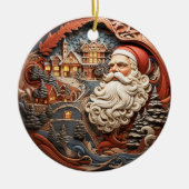Gepersonaliseerd onze eerste kerst, Passen getrouw Keramisch Ornament (Voorkant)
