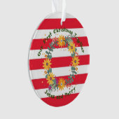 Gepersonaliseerd onze eerste kerst samen ornament (voorkant)