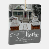 Gepersonaliseerd onze eerste Kerstmis in ons nieuw Keramisch Ornament (Rechts)