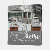 Gepersonaliseerd onze eerste Kerstmis in ons nieuw Keramisch Ornament (Links)