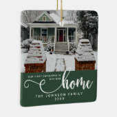 Gepersonaliseerd onze eerste Kerstmis in ons nieuw Keramisch Ornament (Rechts)