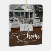 Gepersonaliseerd onze eerste Kerstmis in ons nieuw Keramisch Ornament (Rechts)