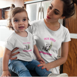 GEPERSONALISEERD ONZE EERSTE MOEDERDAG PANDA MATCH ROMPER