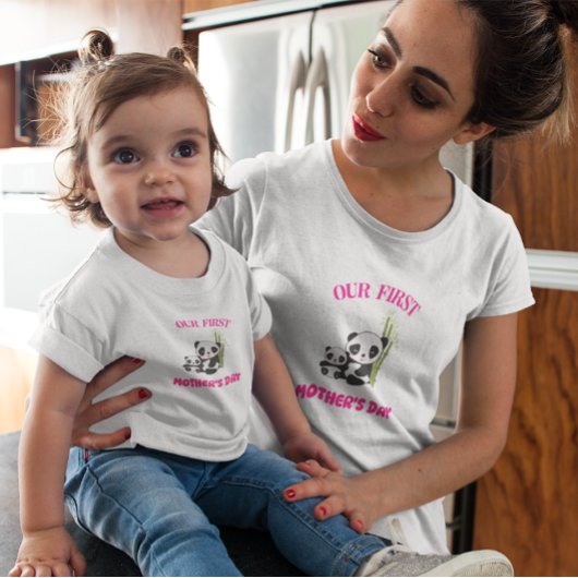 GEPERSONALISEERD ONZE EERSTE MOEDERDAG PANDA MATCH ROMPER