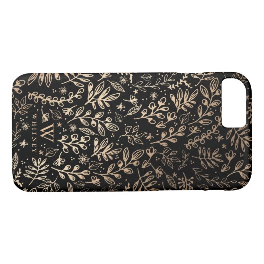 Gepersonaliseerd | Oogstbloemen Case-Mate iPhone Case (Achterkant (Horizontaal))