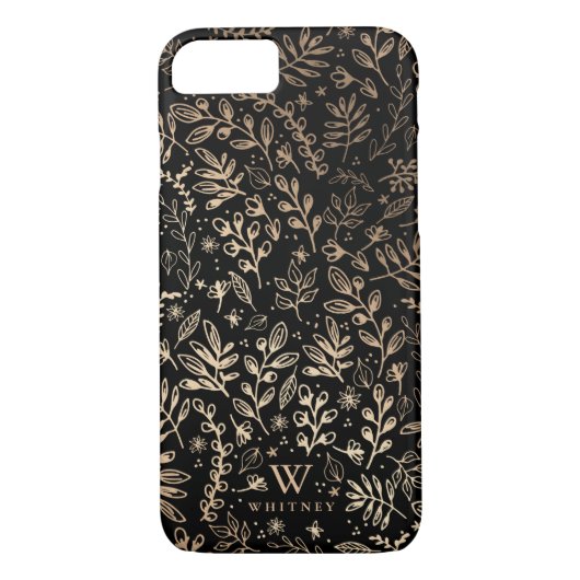 Gepersonaliseerd | Oogstbloemen Case-Mate iPhone Case (Achterkant)