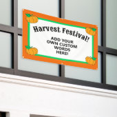 Gepersonaliseerd oogstfeest spandoek (Buitenkant Gebouw)