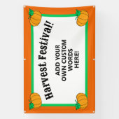 Gepersonaliseerd oogstfeest spandoek (Verticaal)
