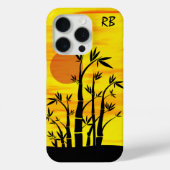 Gepersonaliseerd oosterse zonnebank Bamboo Case-Mate iPhone Case (Achterkant)