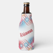 Gepersonaliseerd op 4 juli Fireworks Flesjeskoeler (Fles Voorkant)