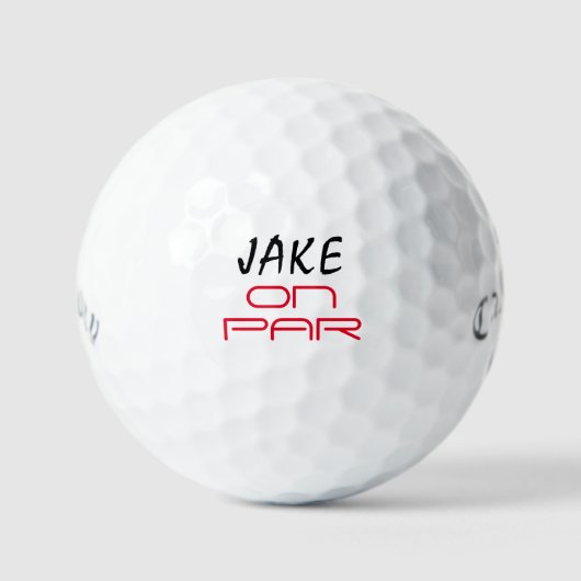 Gepersonaliseerd op golfbal cadeau van Birthday Golfballen (Voorkant)