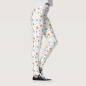 Gepersonaliseerd op maat gemaakt bloemenpatroon Wa Leggings (Rechts)