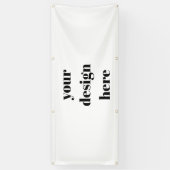 Gepersonaliseerd op maat gemaakt spandoek (Verticaal)