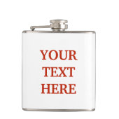 Gepersonaliseerd op maat heupfles (Voorkant)