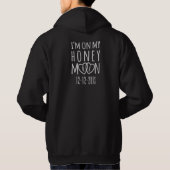 Gepersonaliseerd op mijn huwelijksreis trouwdatum  hoodie (Achterkant)