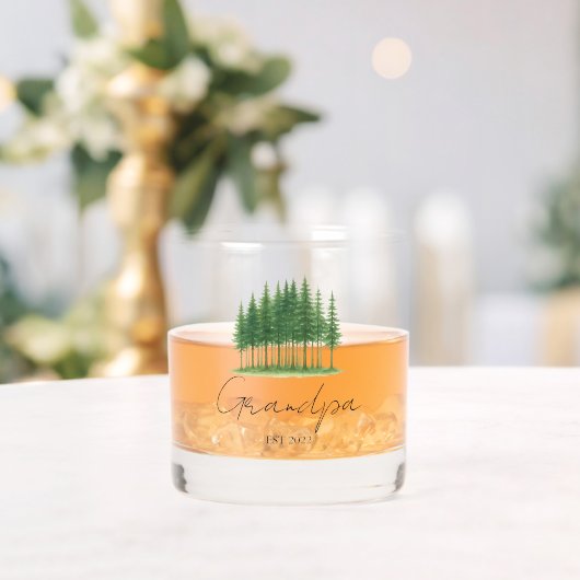 Gepersonaliseerd "Opa est. [Year]" Rocks Glass Whisky Glas (Insitu (Huwelijk))