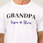 Gepersonaliseerd opa-script t-shirt