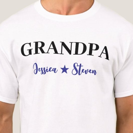 Gepersonaliseerd opa-script t-shirt