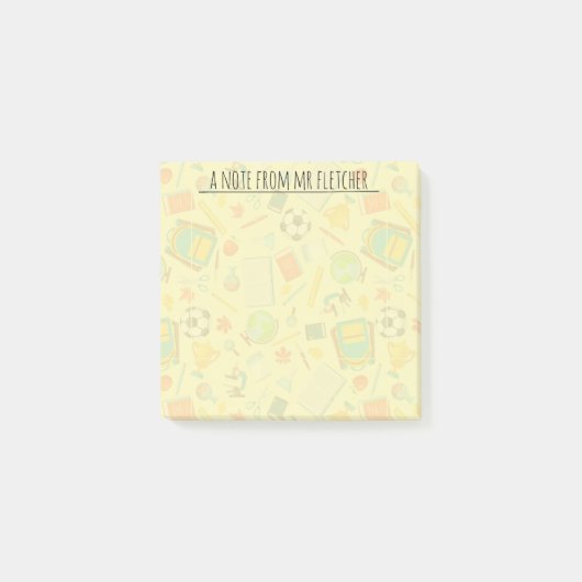 Gepersonaliseerd opleidingspatroon post-it® notes (Voorkant)