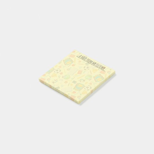 Gepersonaliseerd opleidingspatroon post-it® notes (Schuin)