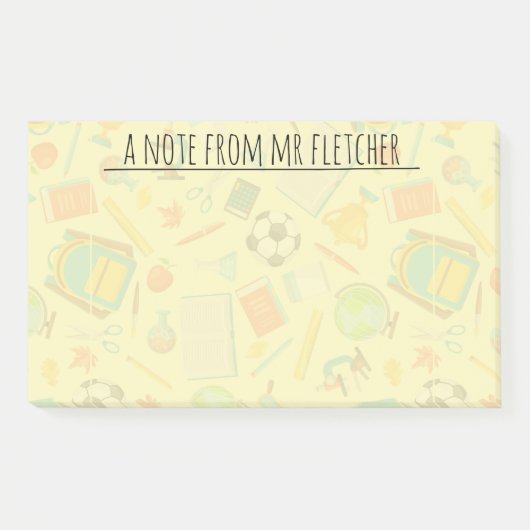 Gepersonaliseerd opleidingspatroon post-it® notes (Voorkant)