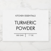 Gepersonaliseerd opslagproduct voor aangepaste org voedselcontainer etiket (Enkel label)